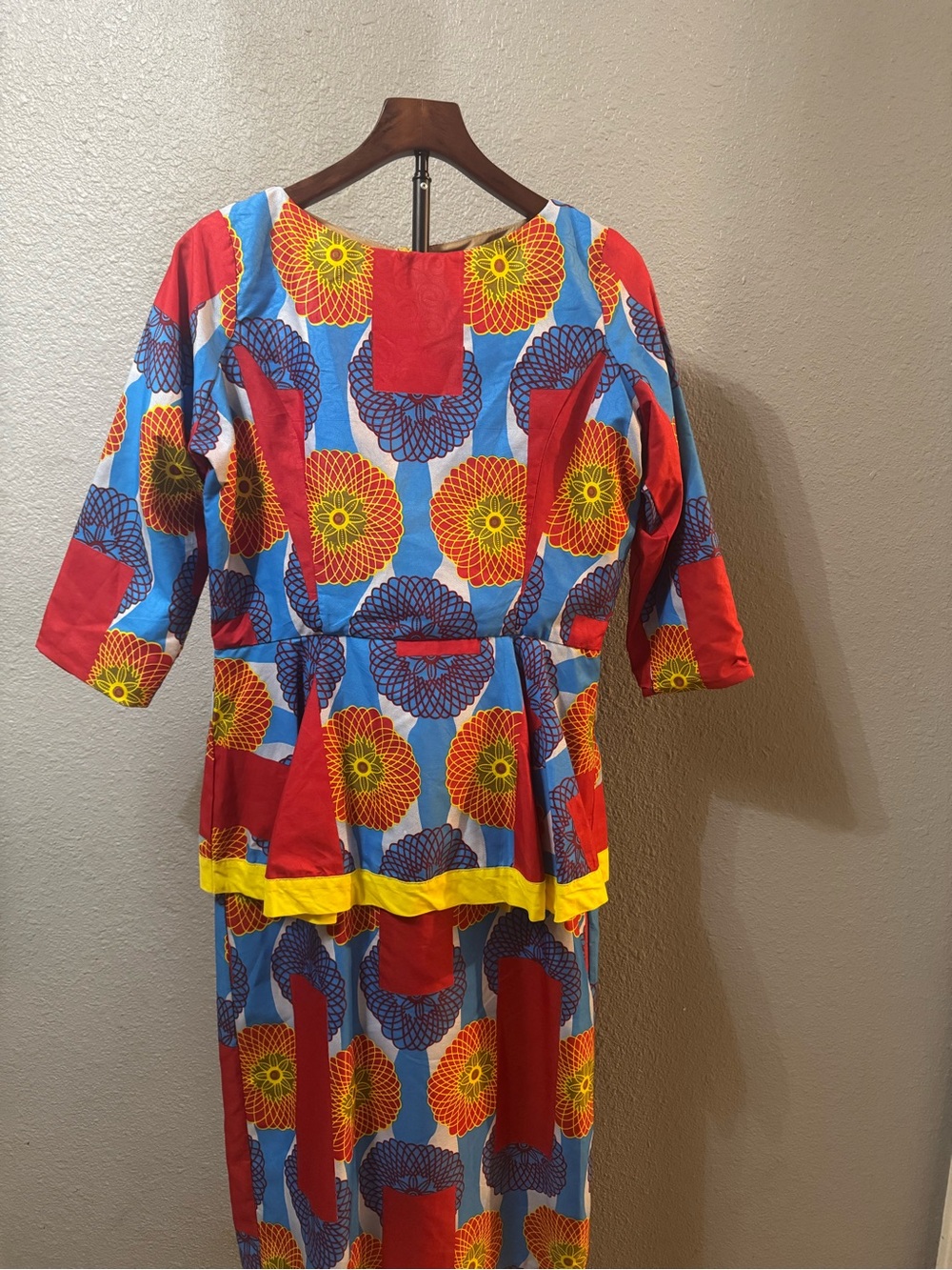 Ankara African print dress / see pics for measurements